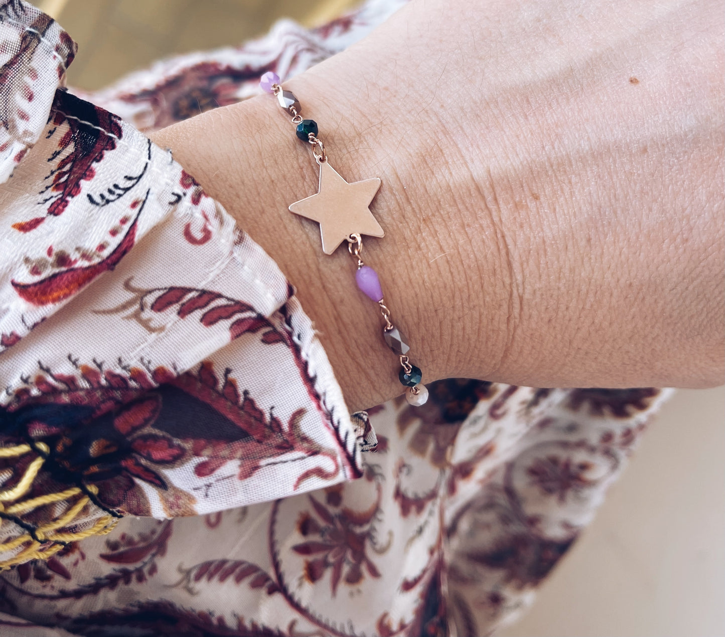 Bracciale rosario in argento 925