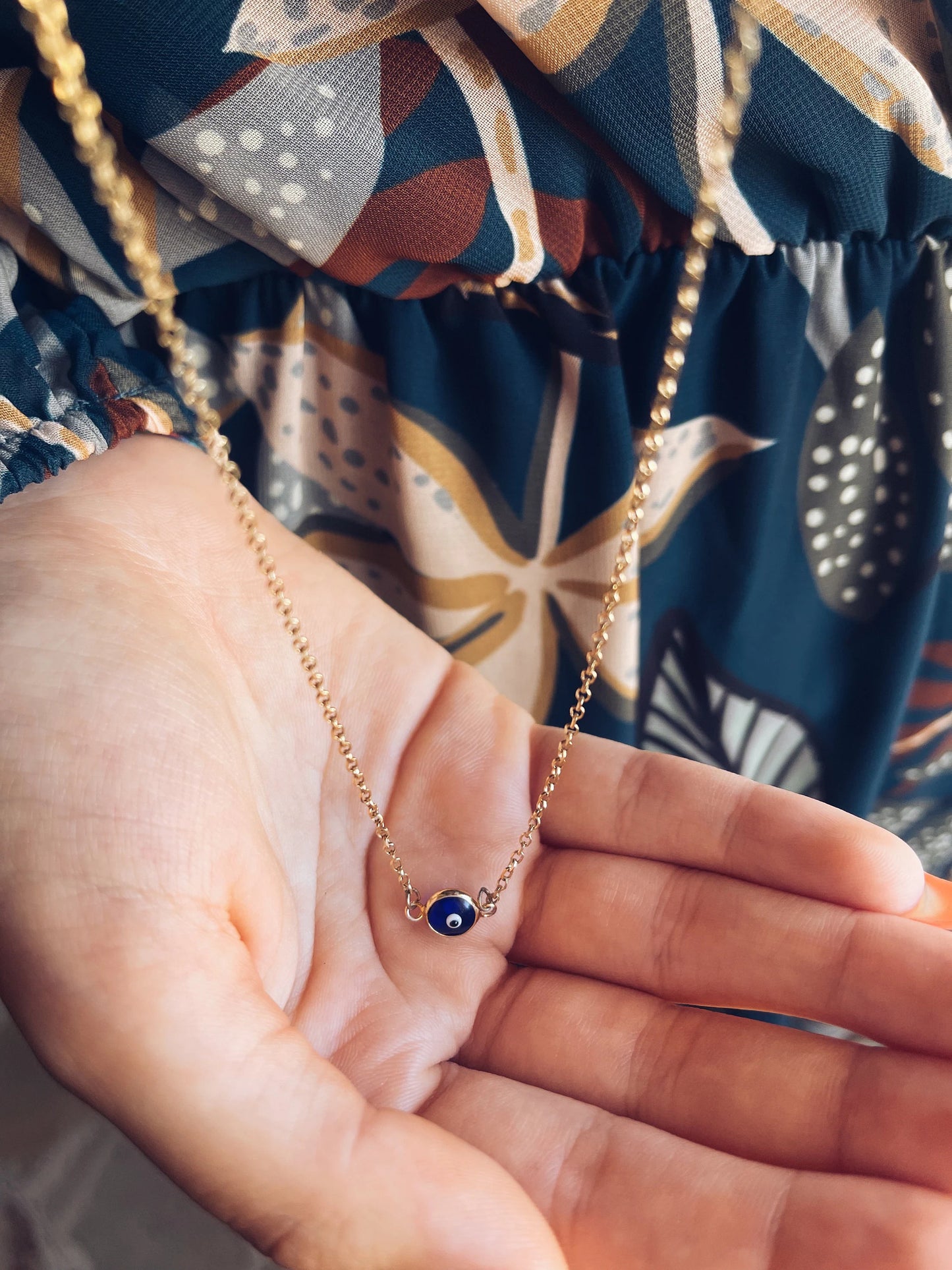 Portami con te - Collana con occhio portafortuna