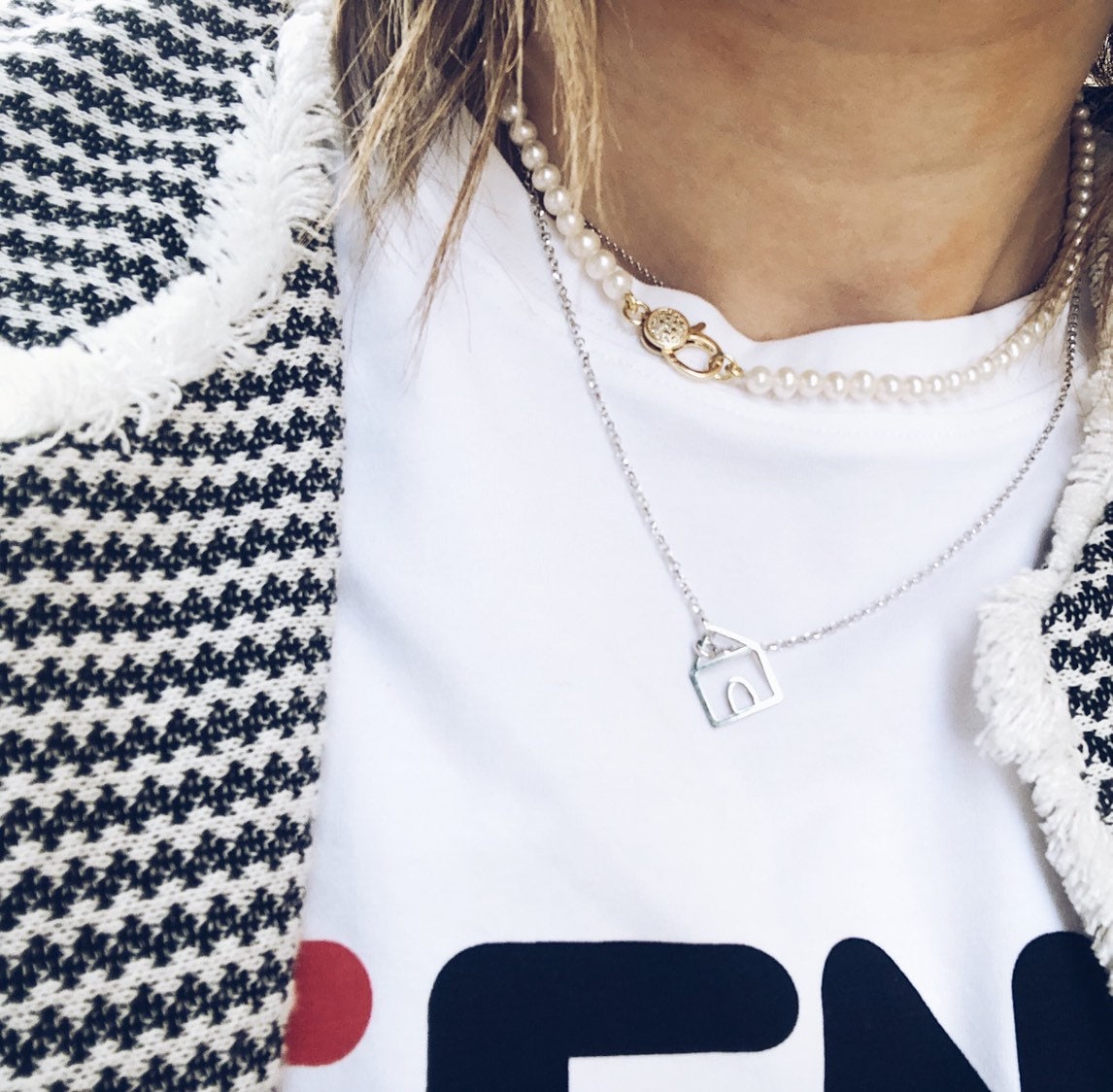 Collana con perle di fiume