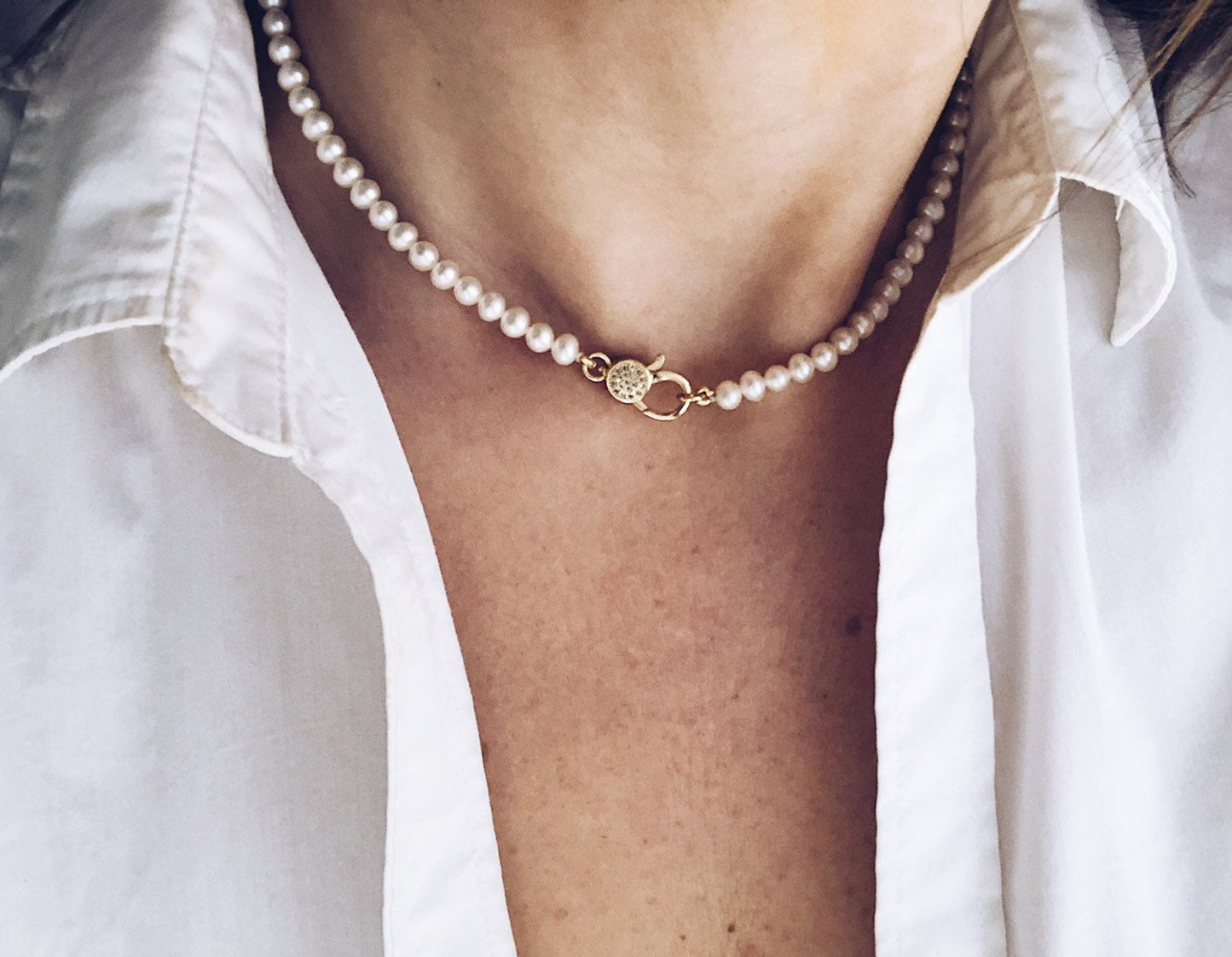 Collana con perle di fiume
