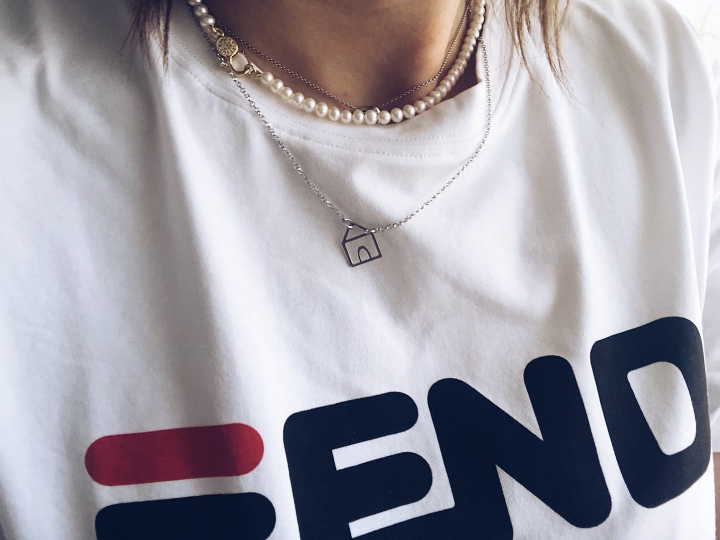 Collana con perle di fiume