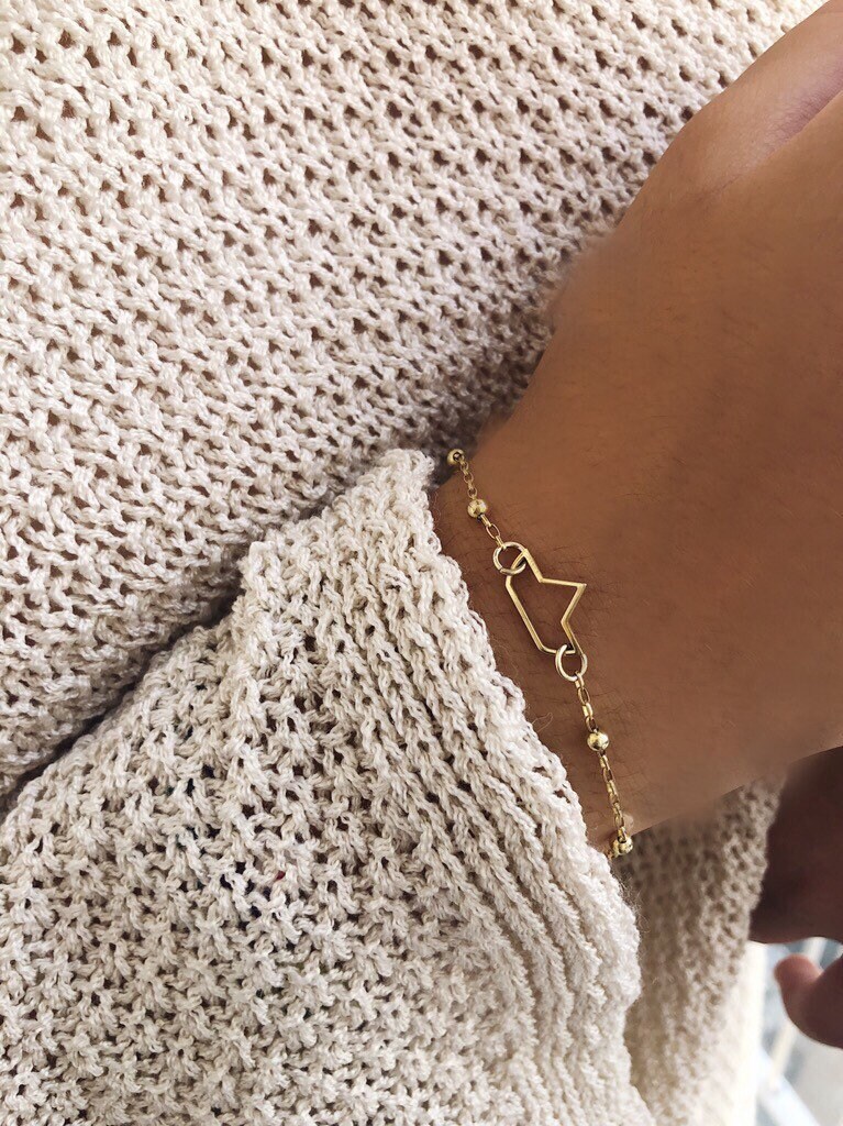 Bracciale in argento 925 con barchetta