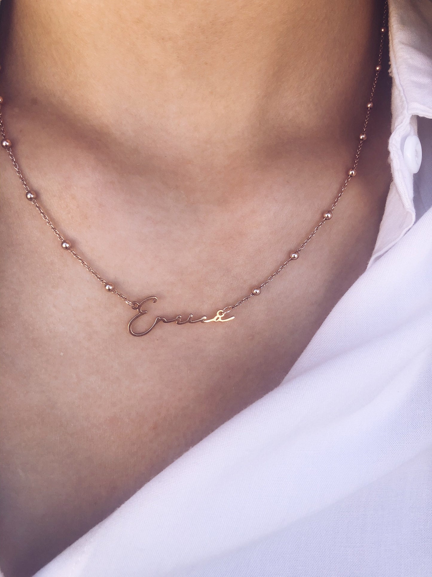 Collana in argento 925 con nome