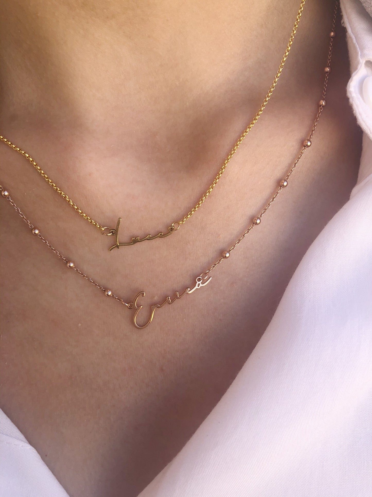 Collana in argento 925 con nome