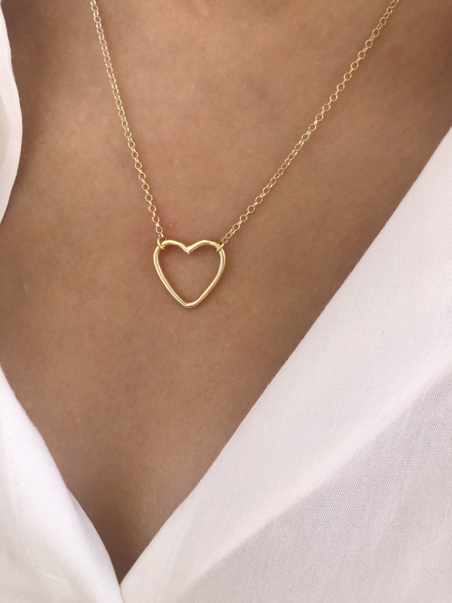 Collana in argento 925 con cuore