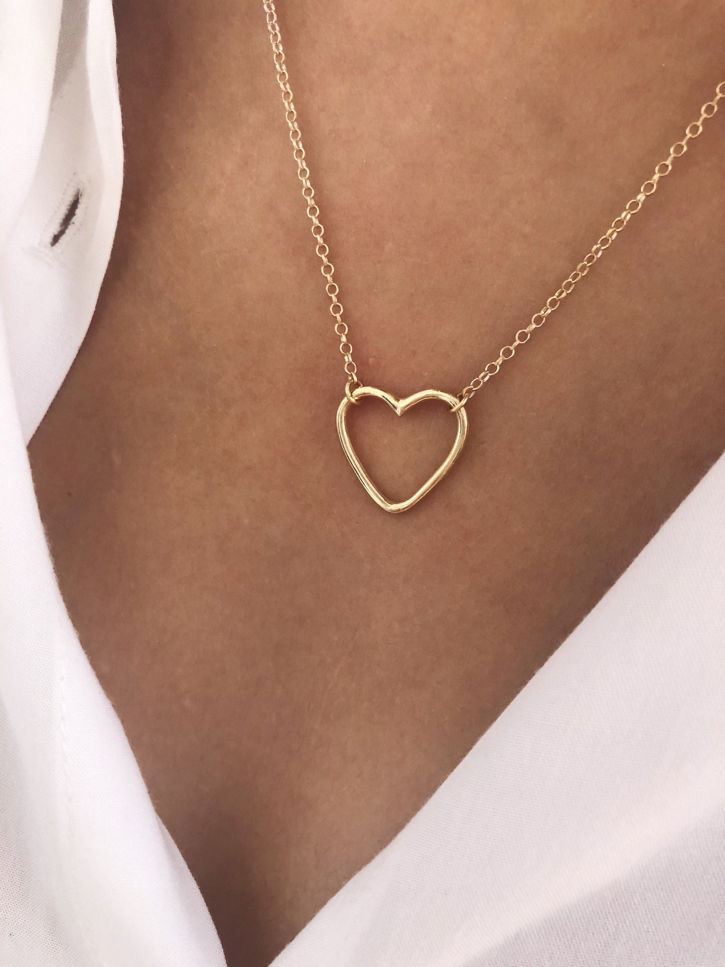 Collana in argento 925 con cuore