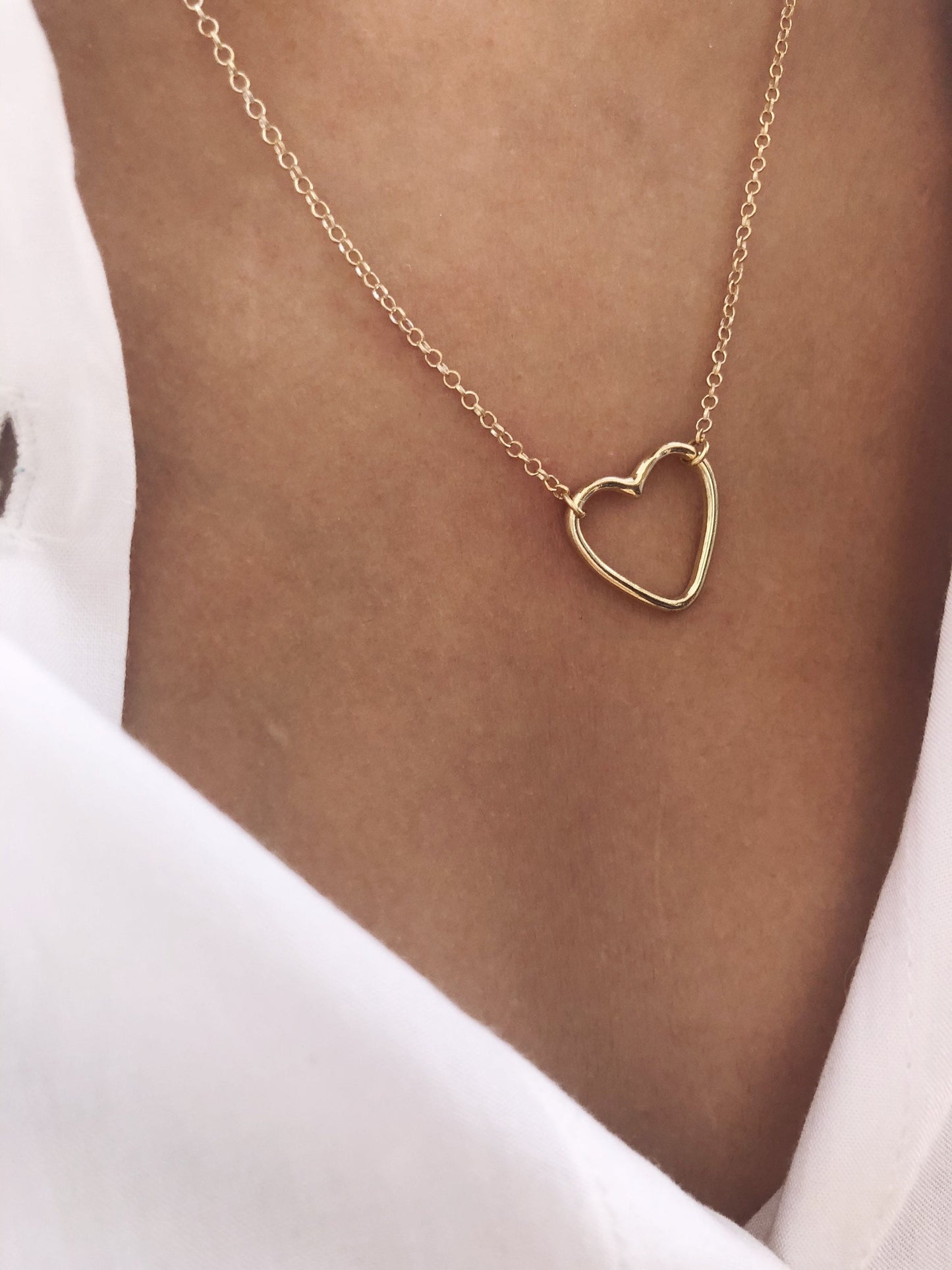 Collana in argento 925 con cuore