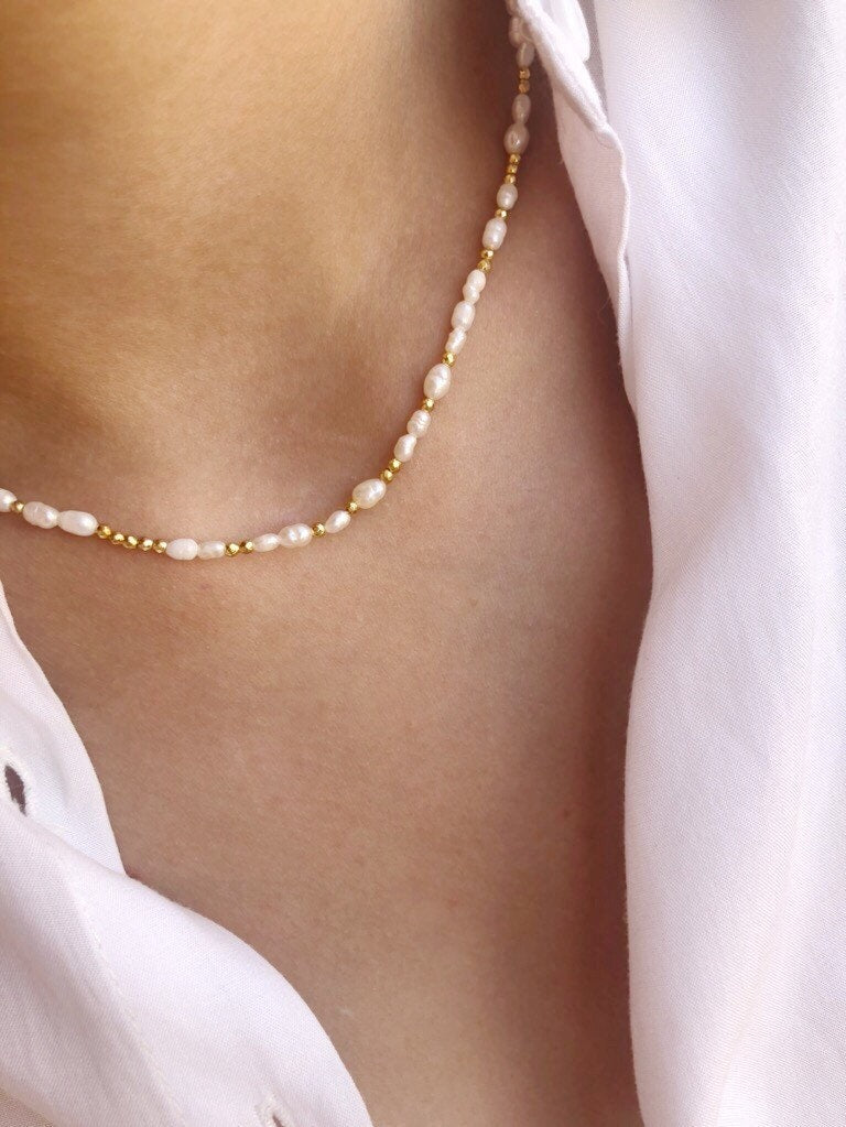 Collana con perle di fiume