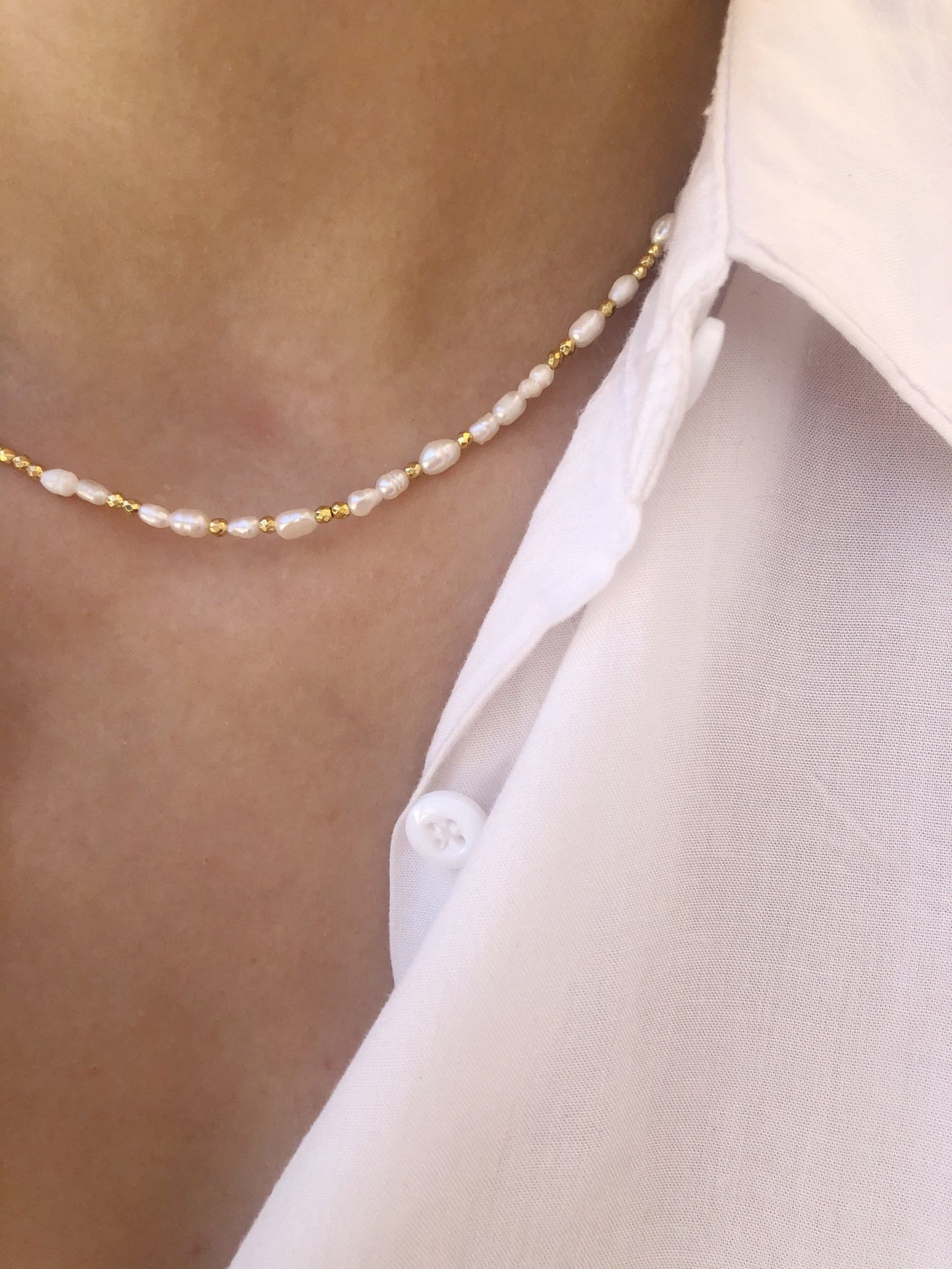 Collana con perle di fiume