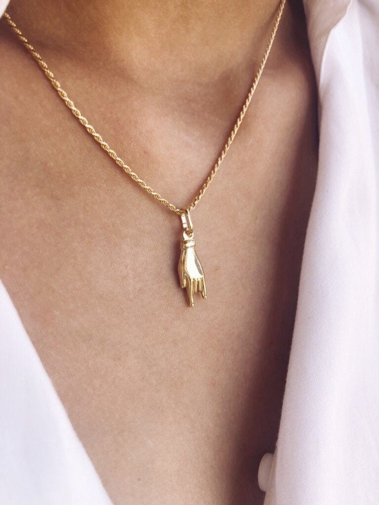 Collana in argento 925 con ciondoli portafortuna