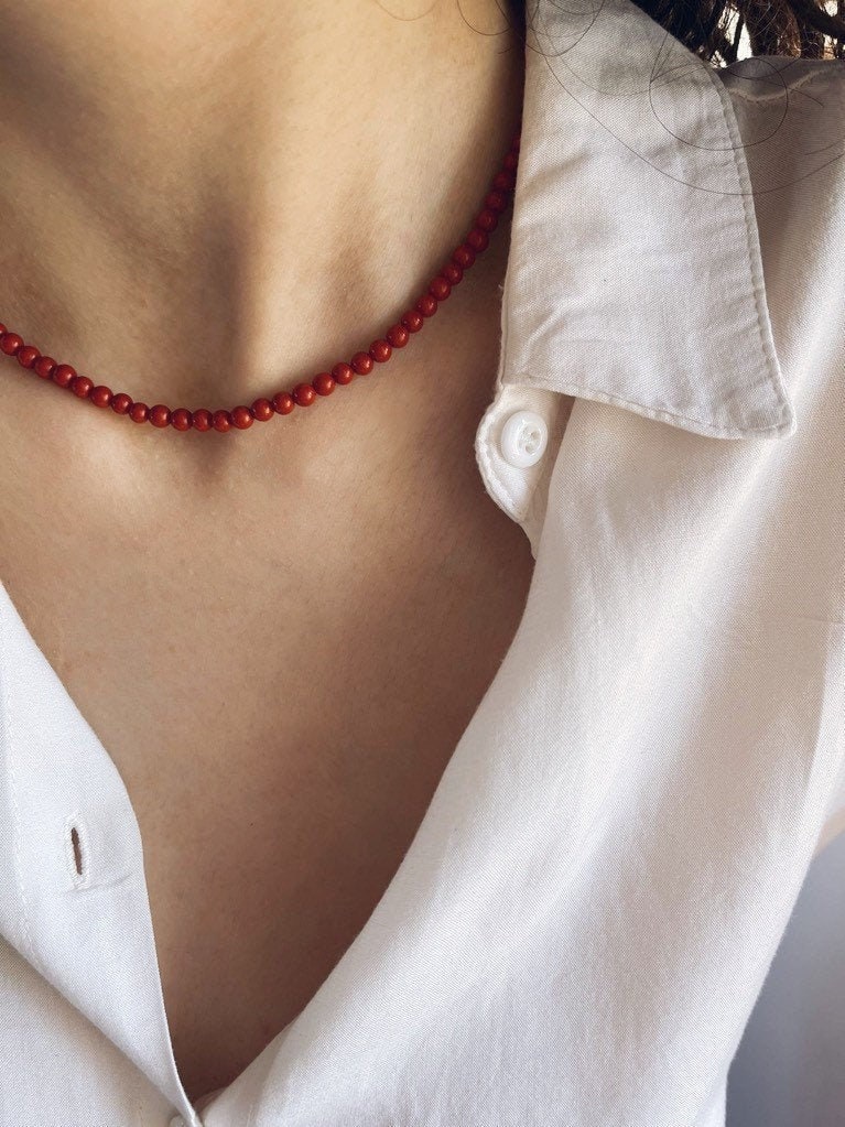 Collana in corallo rosso