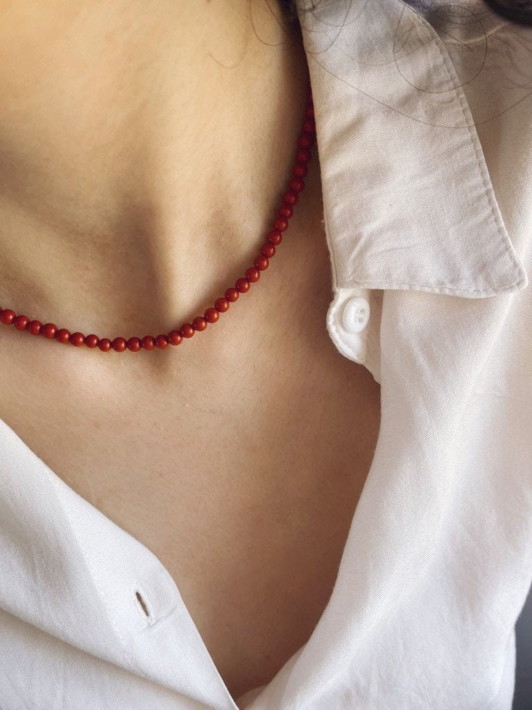Collana in corallo rosso
