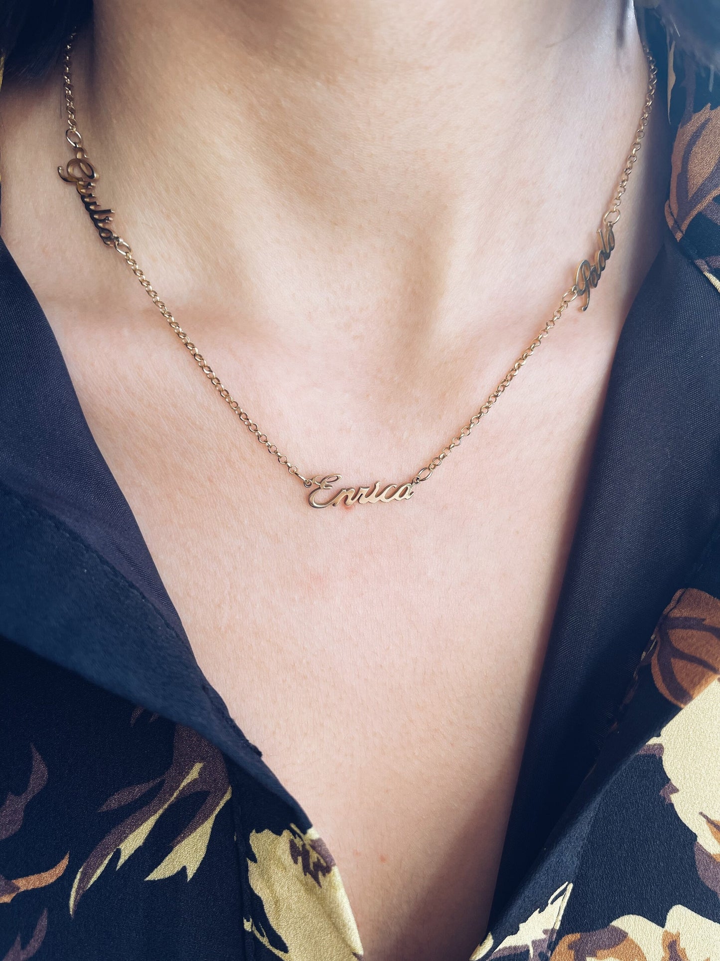 Collana in argento 925 con nomi
