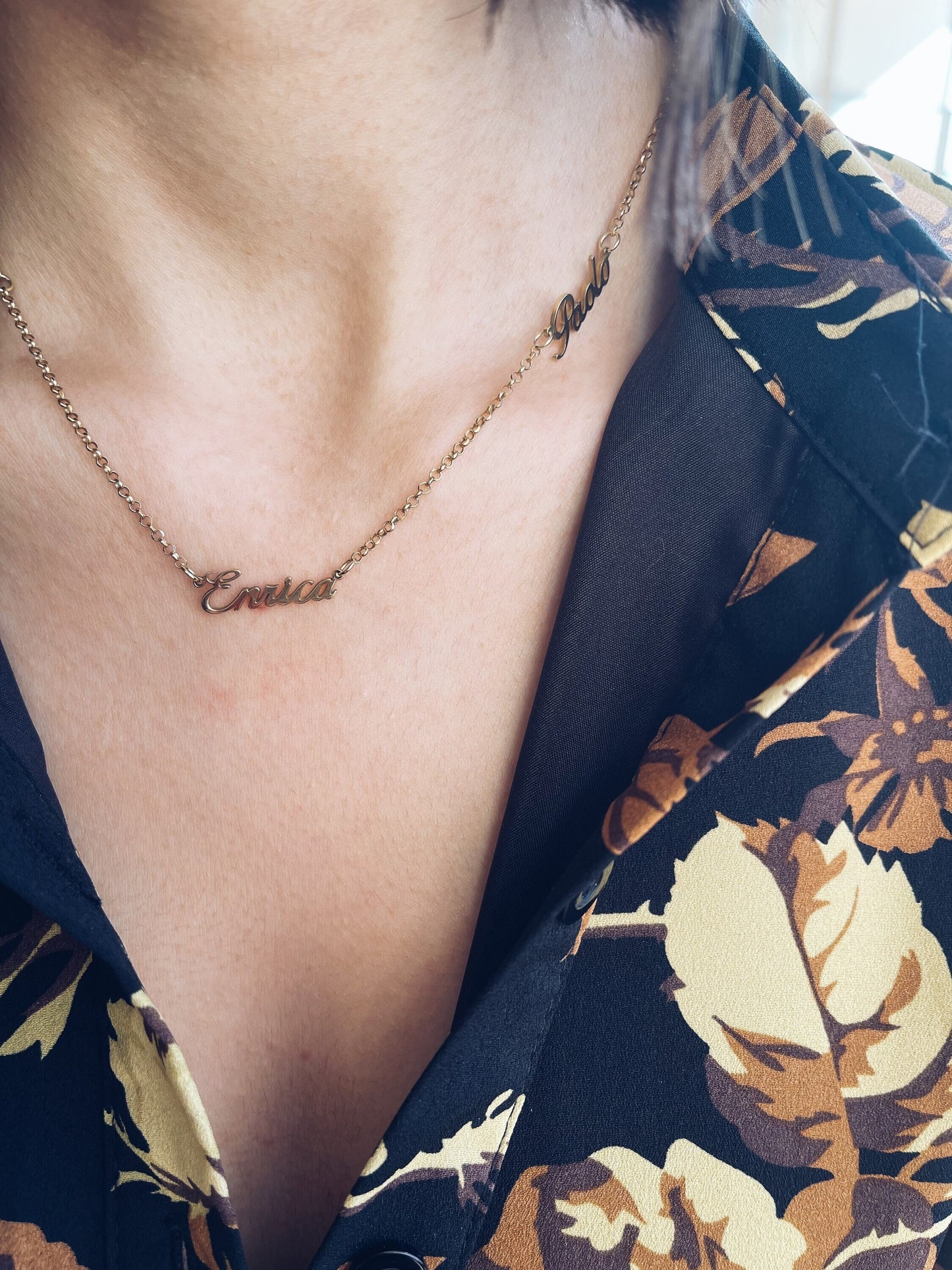 Collana in argento 925 con nomi