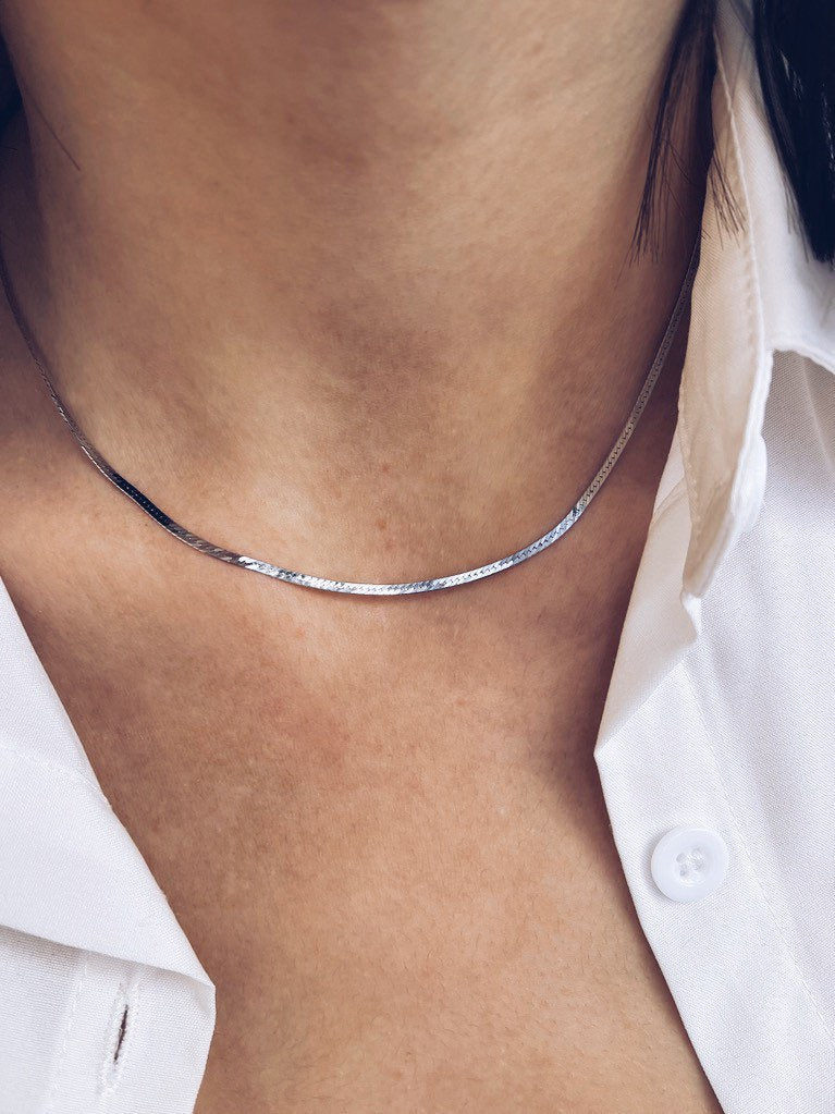 Collana snake in acciaio