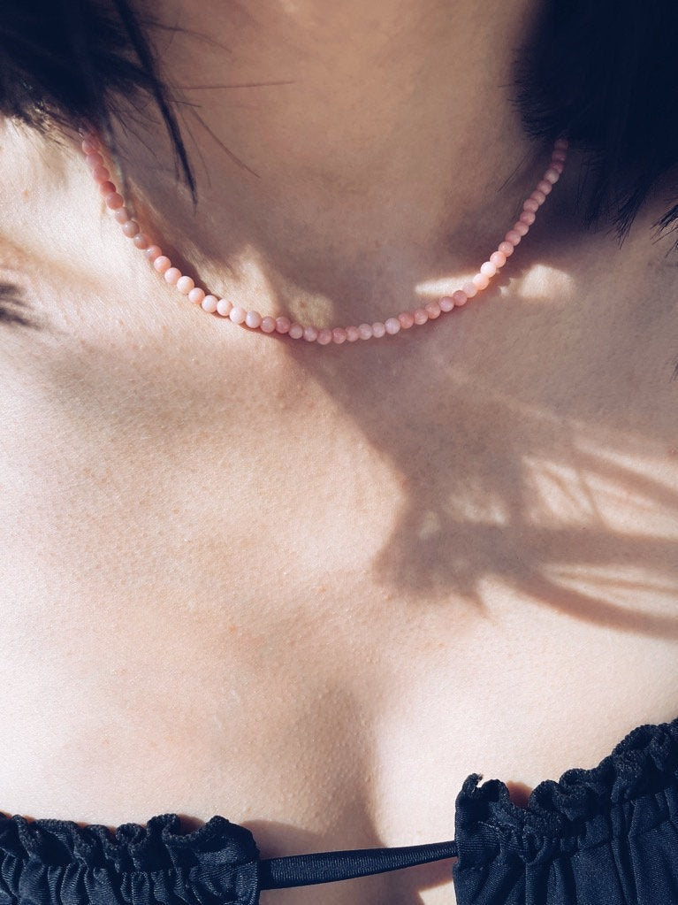 Collana in corallo rosa