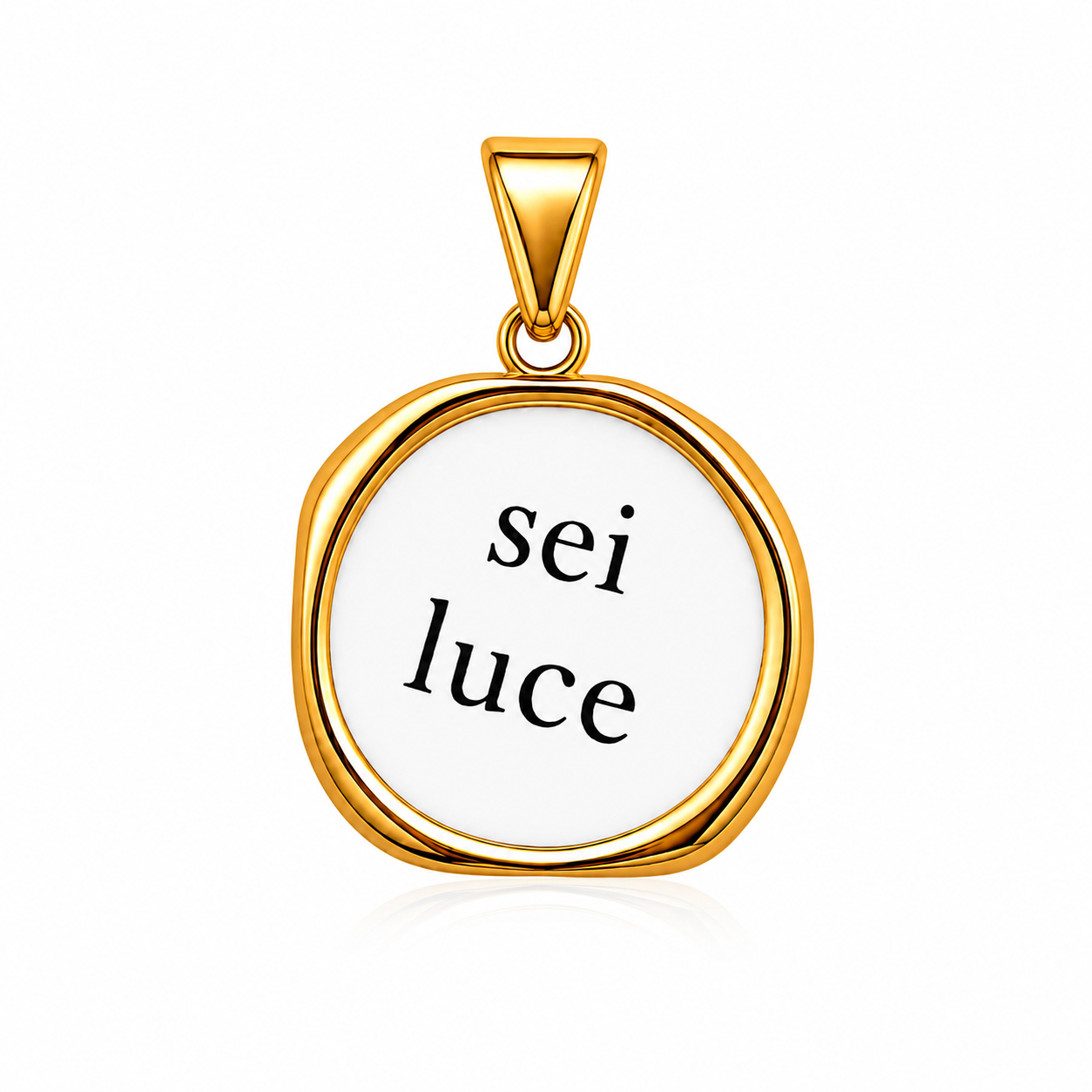 Sei luce - charm in acciaio