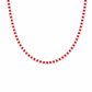Collana con perline in vetro a righe