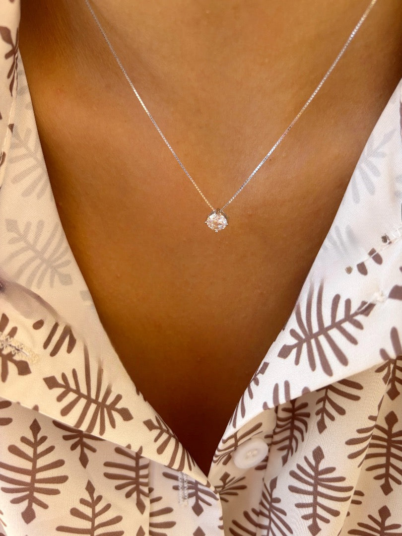 Collana punto luce in argento 925