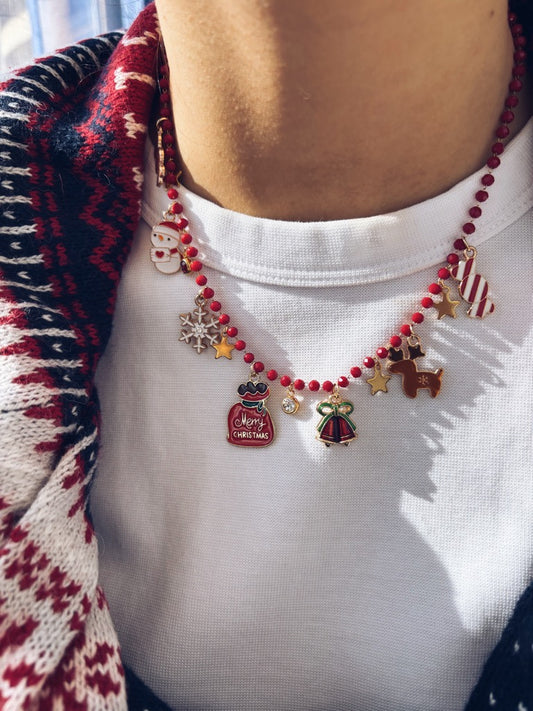 Collana natalizia multicharm