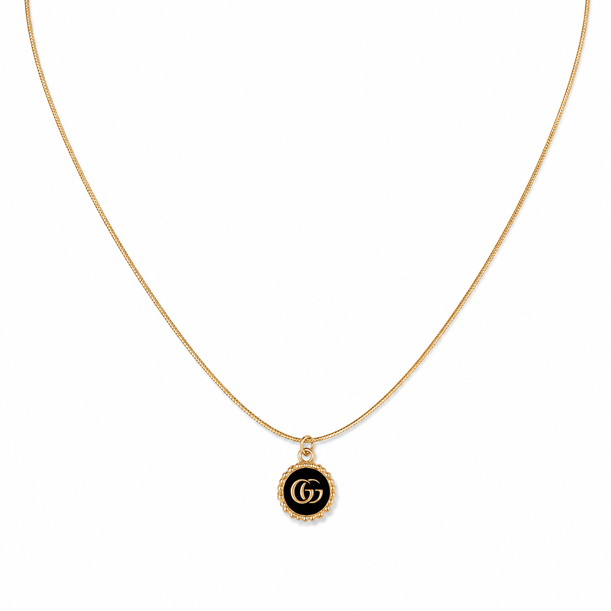 Collana con charm e catena in acciaio