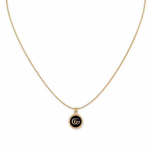 Collana con charm e catena in acciaio