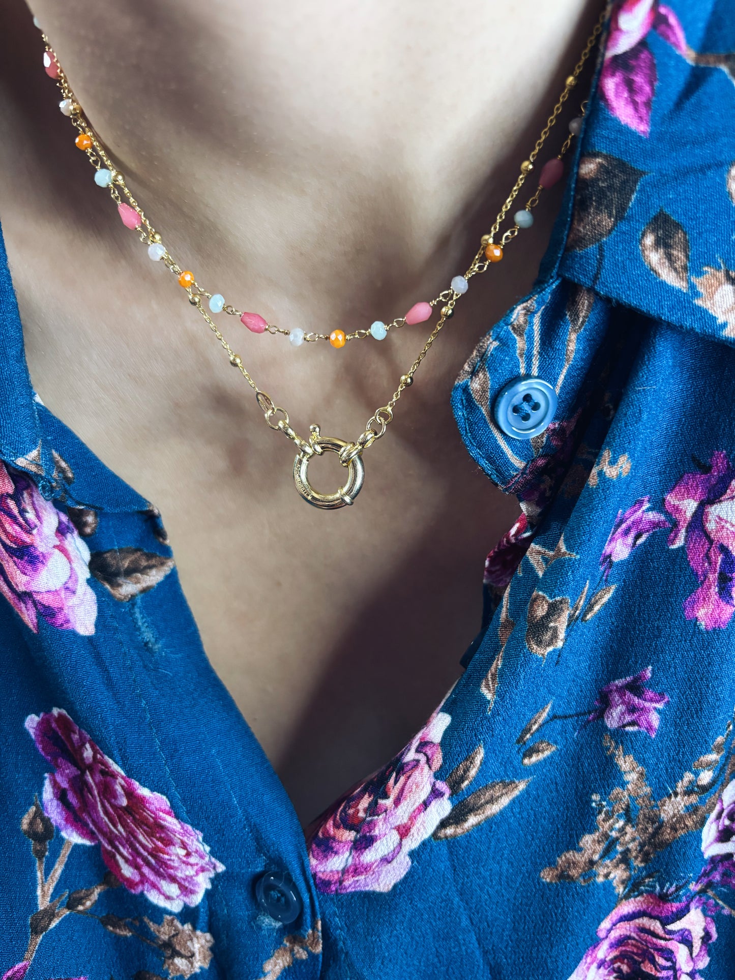 Base collana in argento 925 con chiusura marinaio