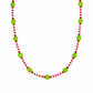 Collana con perline in vetro e margherite