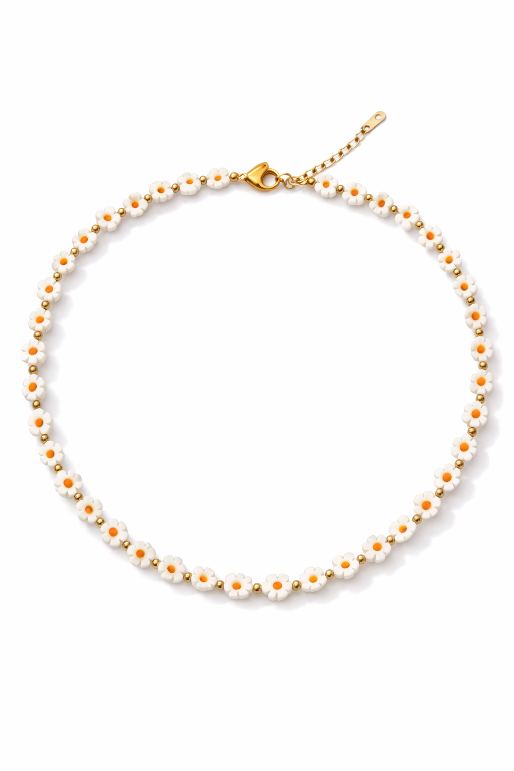 Collana con margherite in vetro di Murano