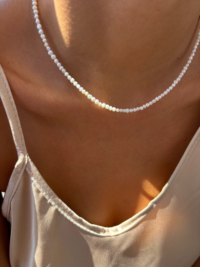 Collana perle di fiume modello cipolla - mini