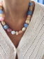 Collana in resina colorata