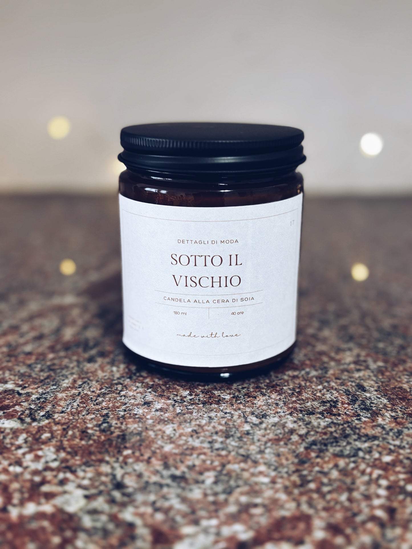 Sotto il vischio - candela alla cera di soia