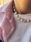 Collana con stelline in howlite colorata