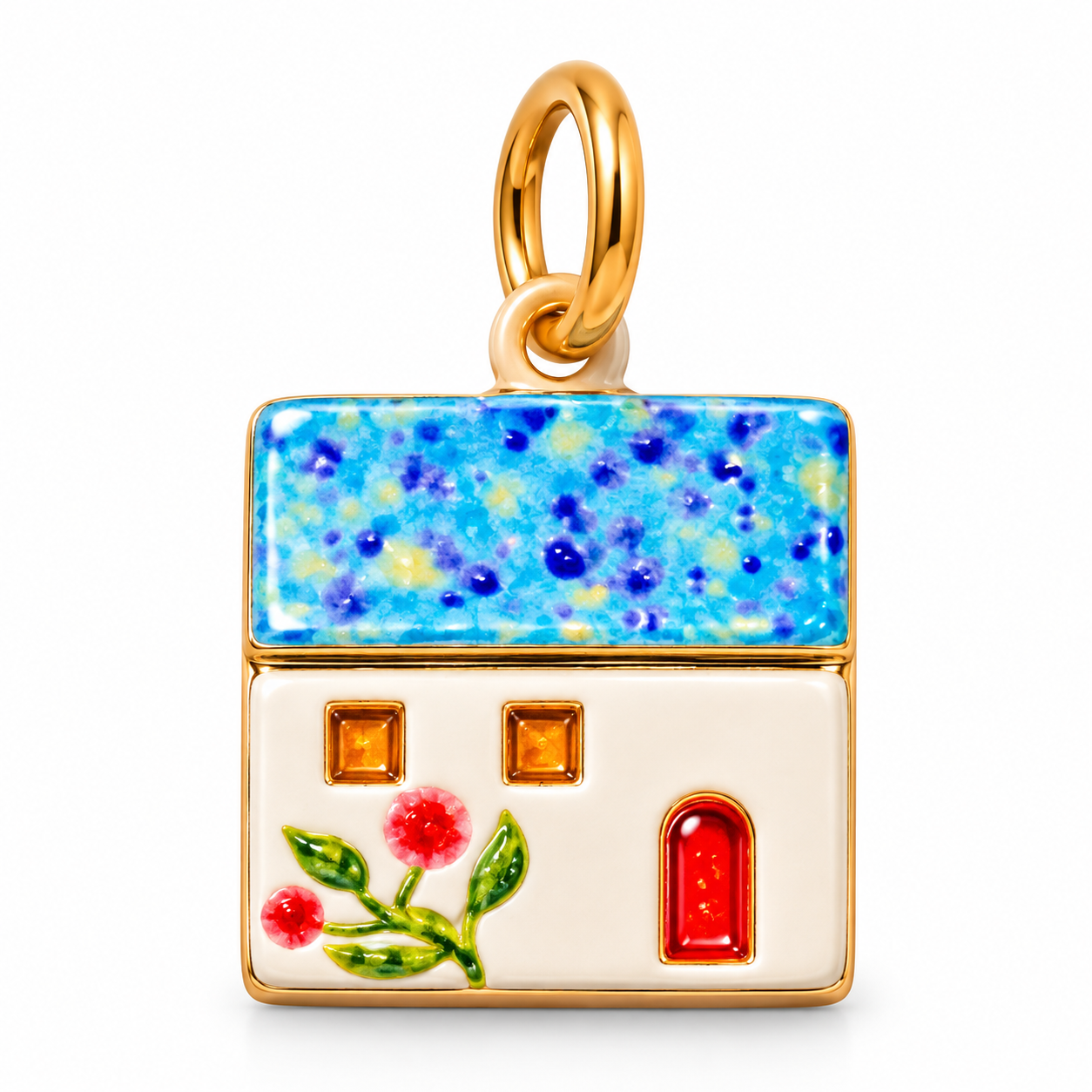 Charm casetta smaltata