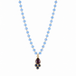 Collana rosario con ametista e lapis