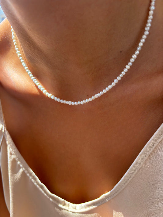 Collana perle di fiume modello cipolla - mini