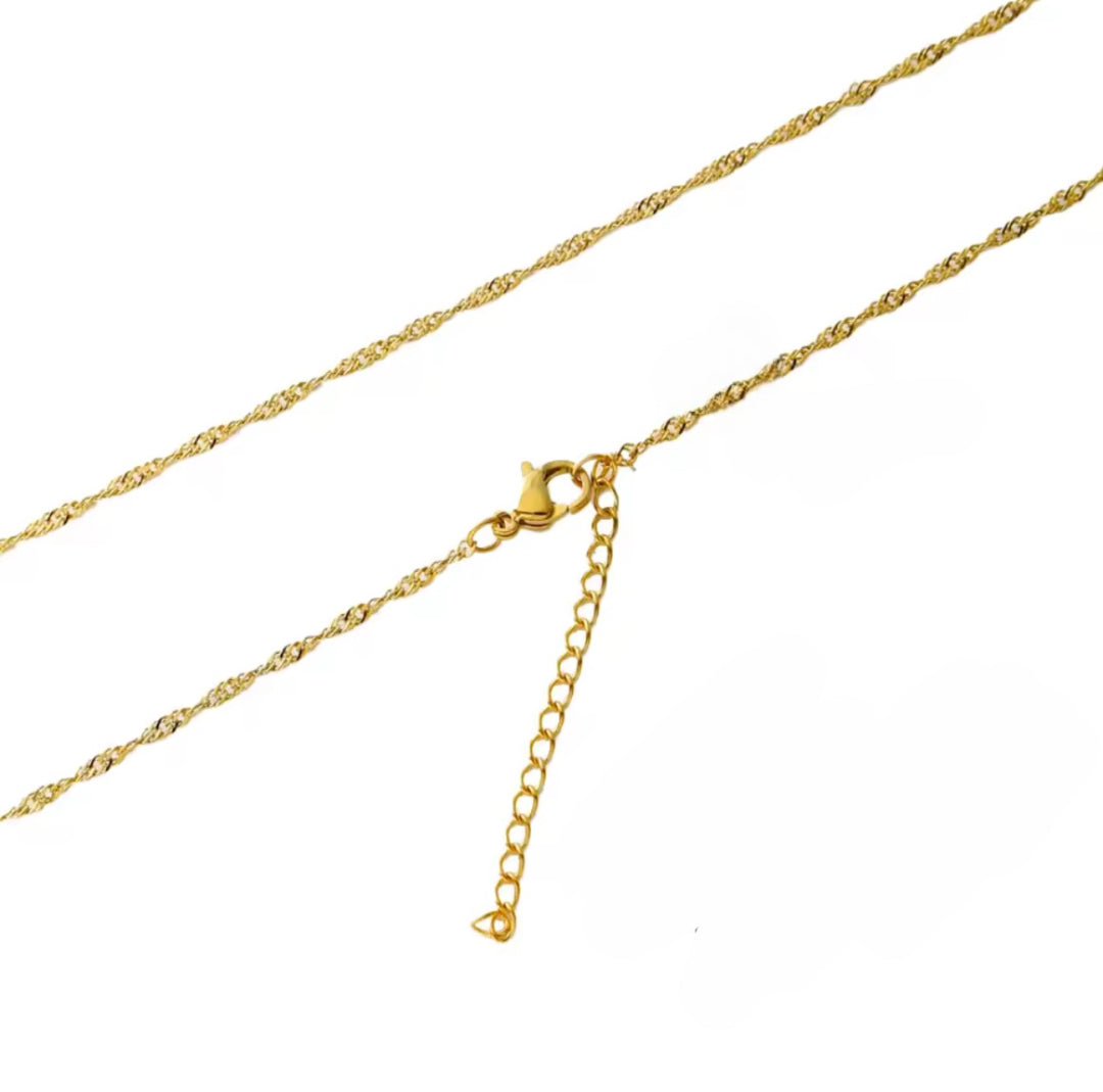 Collana lavorata in acciaio