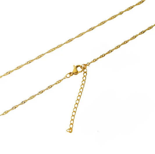 Collana lavorata in acciaio
