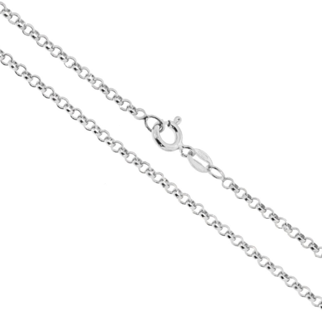 Collana catena rolo' in argento 925