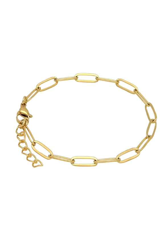 Base bracciale in acciaio dorato