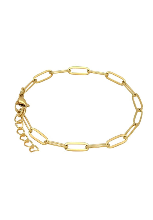 Base bracciale in acciaio dorato