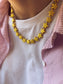 Collana con stelline in howlite colorata