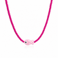 Collana con perline in vetro e pesce in ceramica