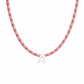 Collana con perline in vetro e segno zodiacale in madreperla