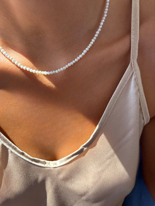 Collana perle di fiume modello cipolla - mini