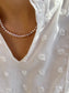 Collana con perle modello cipolla rosa cipria