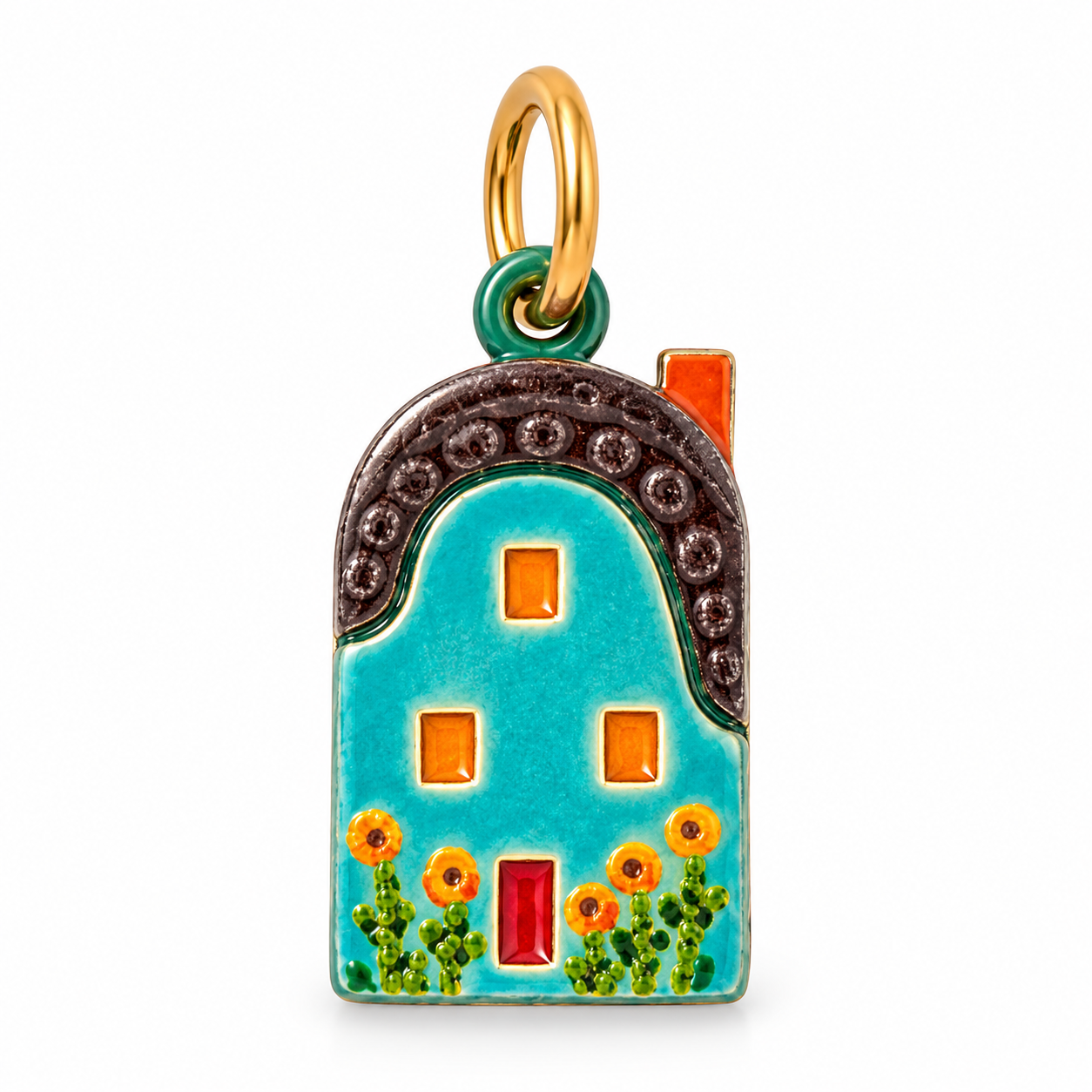 Charm casetta smaltata