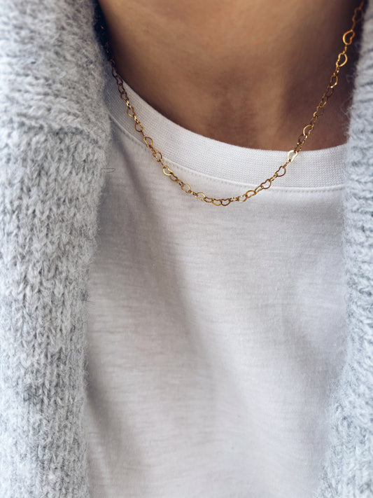 Be Mine - Collana con mini cuori in acciaio