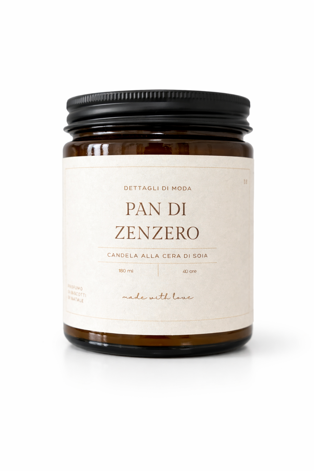 Pan di zenzero - candela alla cera di soia
