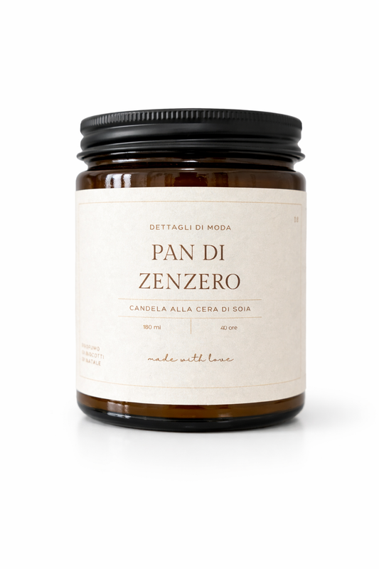 Pan di zenzero - candela alla cera di soia